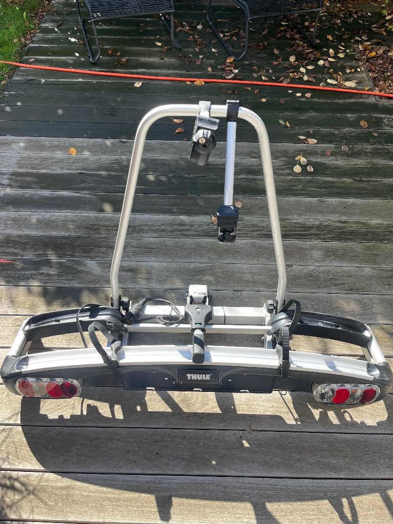 Thule fietsendrager Type EC908, Ophalen, Gebruikt, Brede banden, 2 fietsen