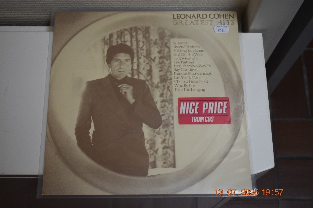 LP : Leonard Cohen Greatest Hits (Folk/Rock), LP, Gebruikt, Ophalen of Verzenden, Beschermende buitenhoes