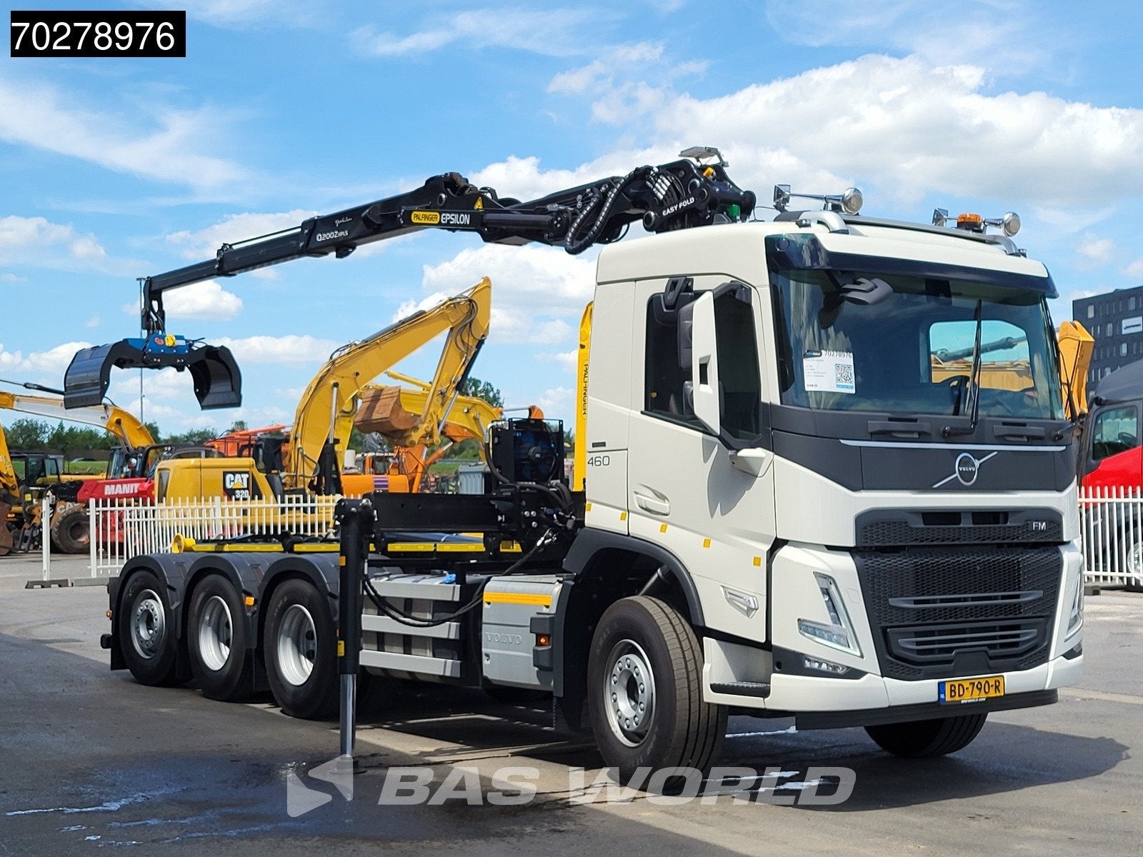 Volvo FM 460 8X4 NEW NL-Truck! Palfinger Epsilon Q200Z 95TR, Autos, Camions, 460 ch, Achat, Euro 6, Entreprise