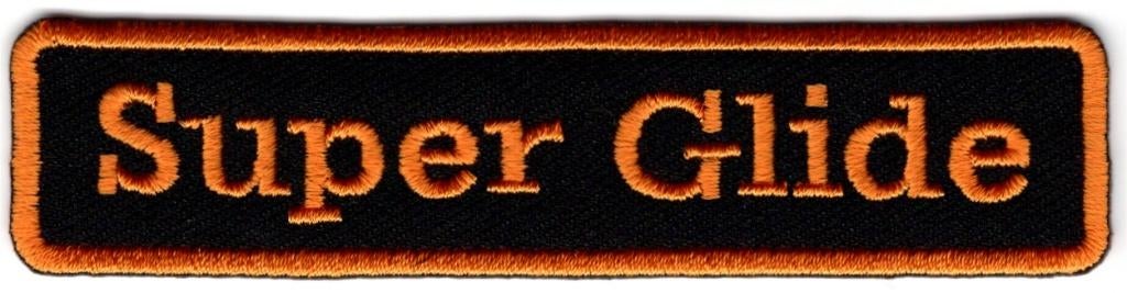 Harley Davidson Super Glide stoffen opstrijk patch #1, Verzenden, Nieuw