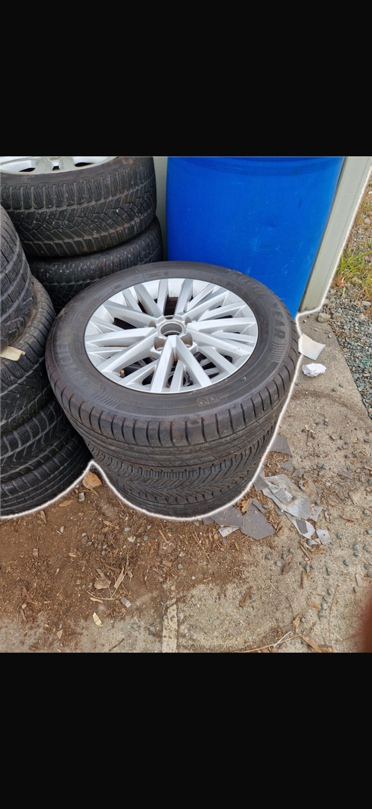 3 Jantes et pneus T Roc, Autos : Pièces & Accessoires, Pneus & Jantes, Enlèvement, Pneu(s)