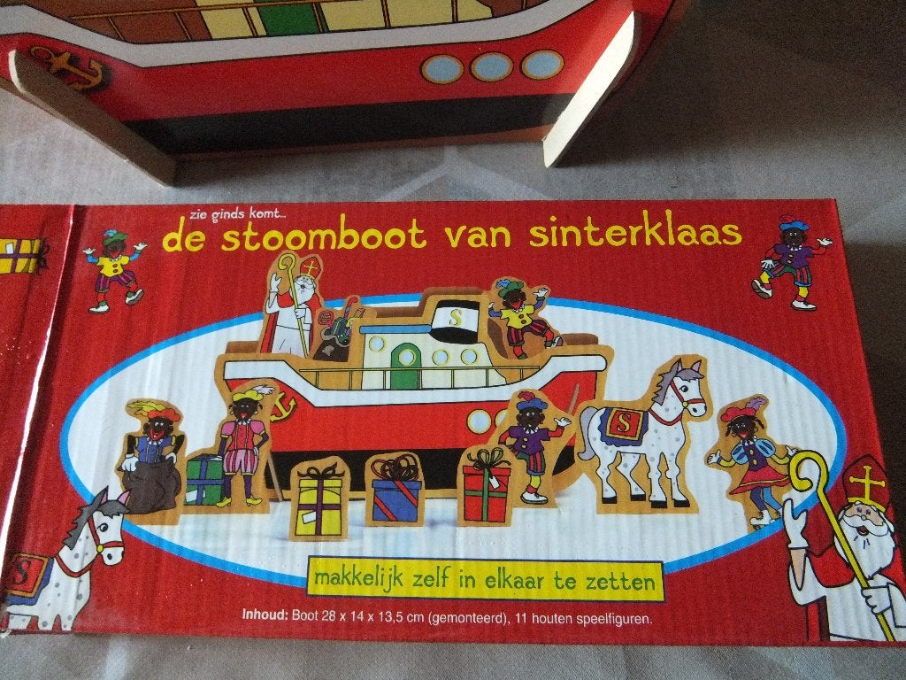 sinterklaas en pietenboot ,speelset, Ophalen of Verzenden, Gebruikt