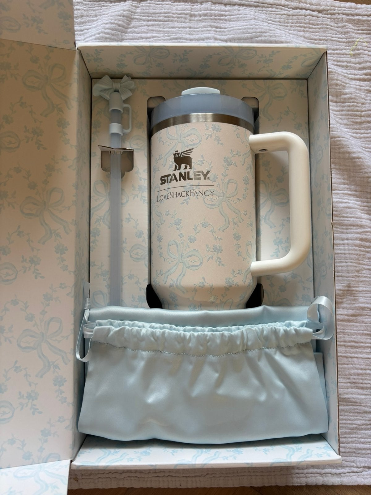 Stanley love shack fancy cup beker nieuw 1.18 liter 40oz, Sport en Fitness, Drinkbussen, Zo goed als nieuw, Ophalen of Verzenden