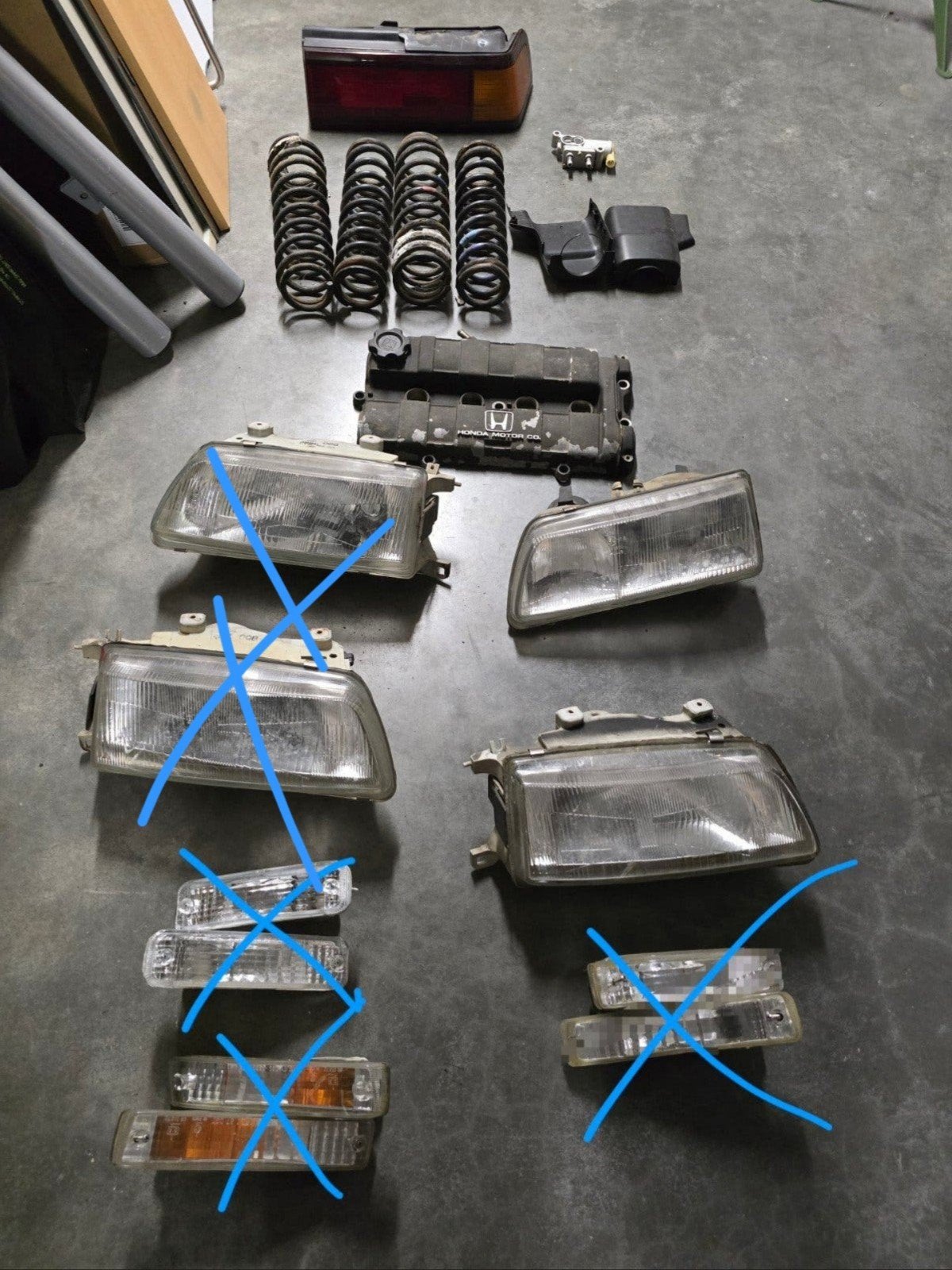 Pièces Honda CRX, Enlèvement, Honda