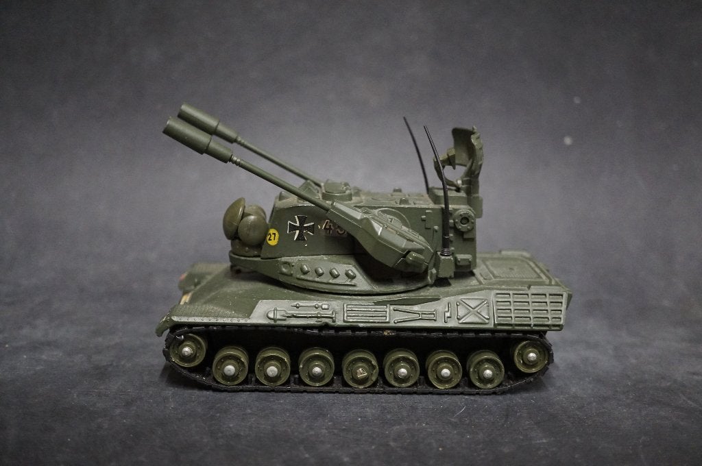 Dinky Toys Leopard / Gepard luchtafweer tank - TOP vintage, Ophalen of Verzenden