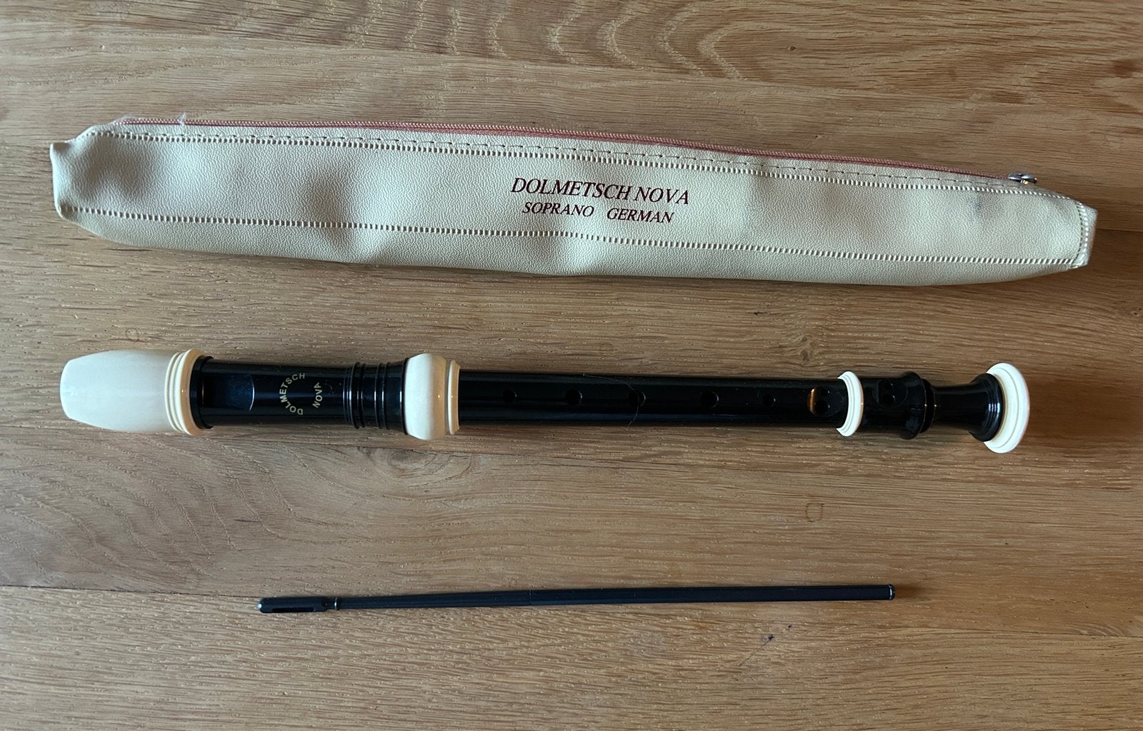 Dolmetsch Nova Sopraan blokfluit - complete set, Muziek en Instrumenten, Blaasinstrumenten | Blokfluiten, Ophalen of Verzenden