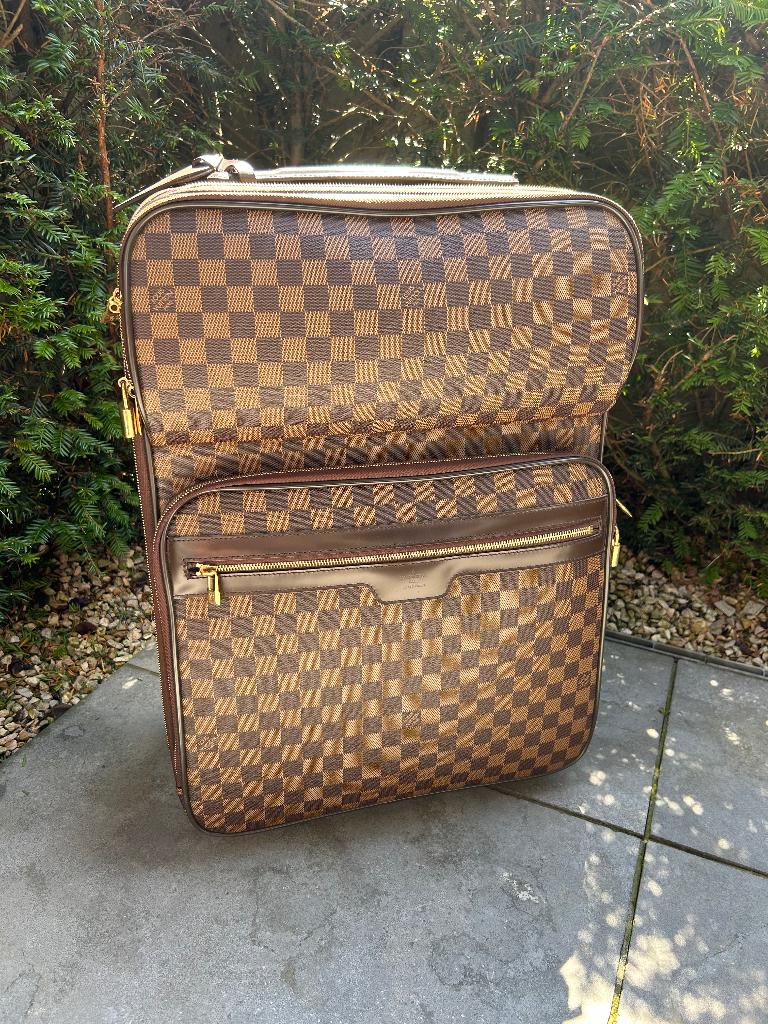 Louis Vuitton koffer, Ophalen, Zo goed als nieuw, Leer, Wieltjes