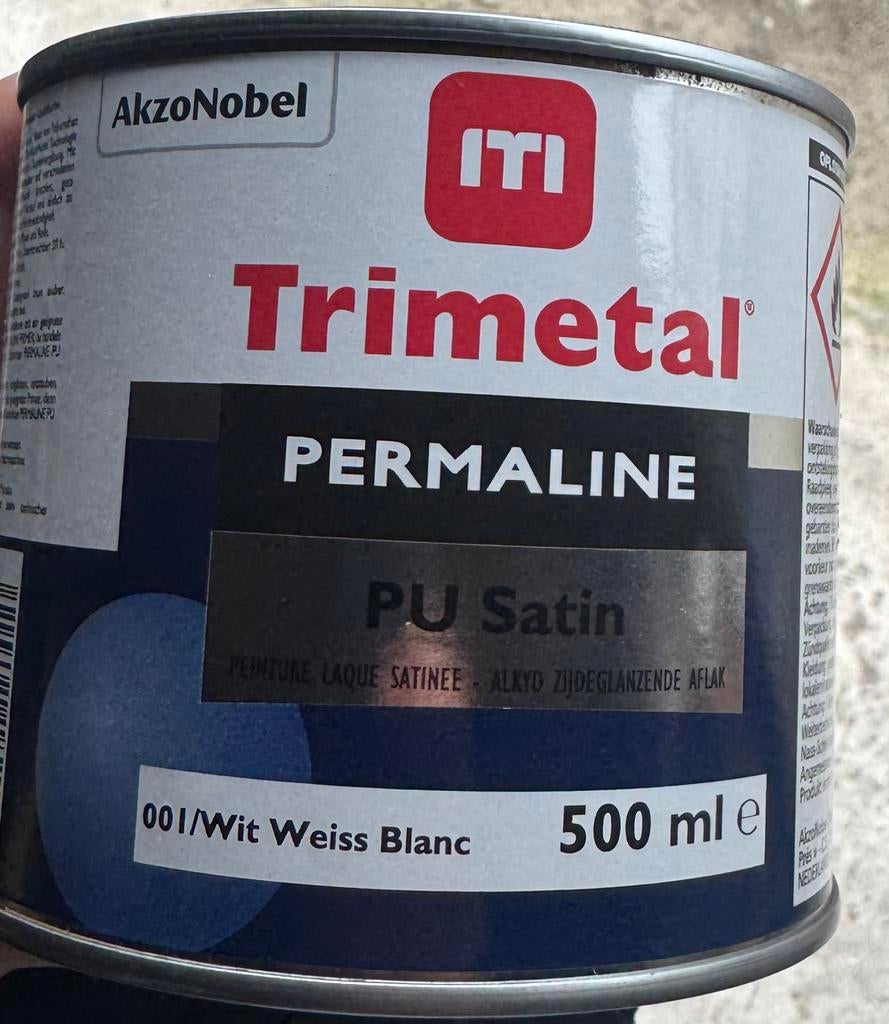 Trimetal permaline PU satin, Minder dan 5 liter, Ophalen of Verzenden, Nieuw