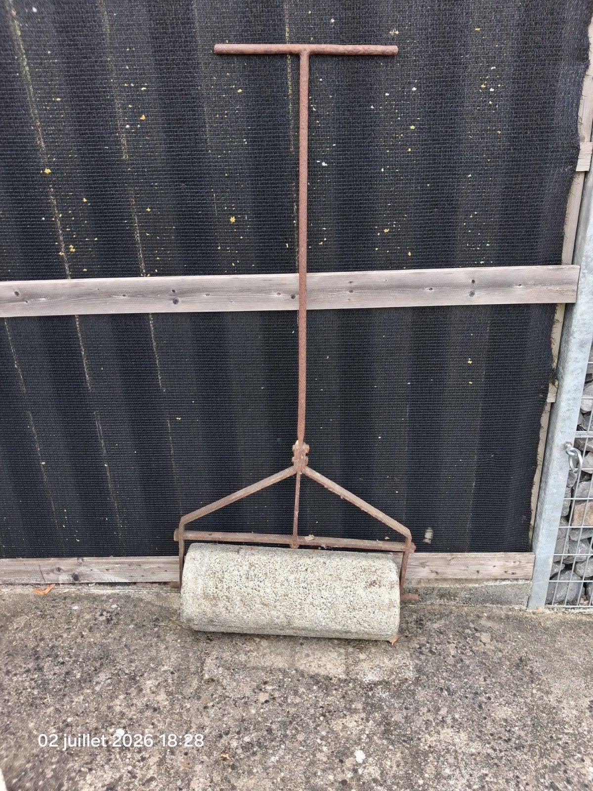 Rouleau de jardin, Enlèvement, Pierre, Jardin