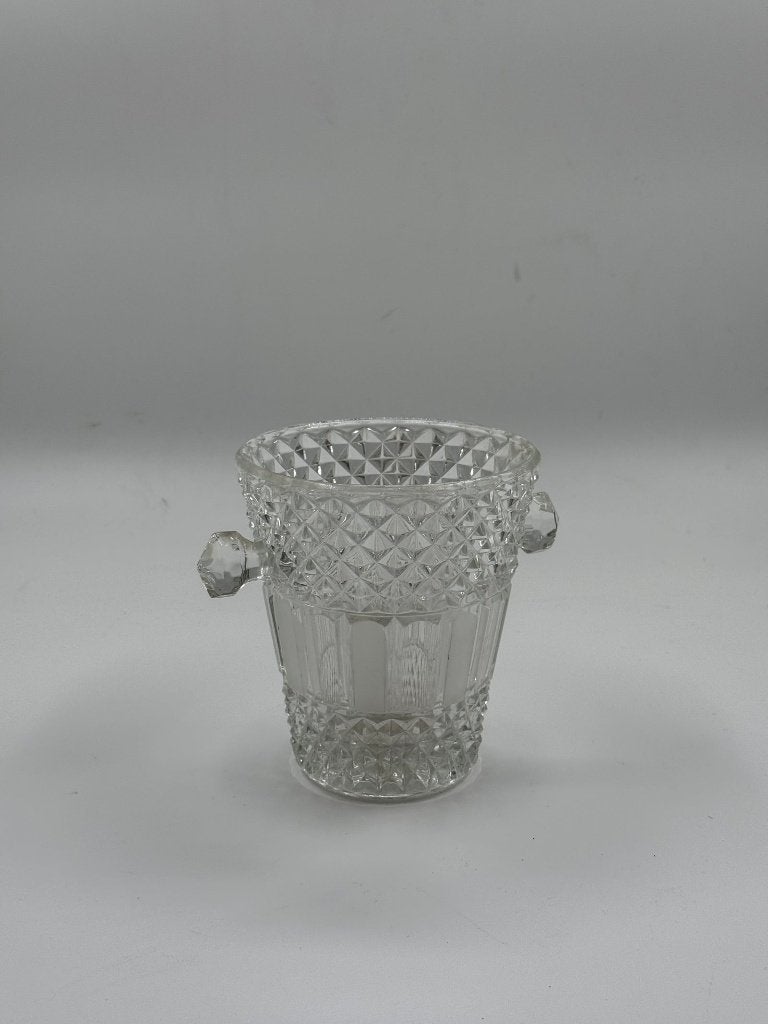 Petit seau à glaçons vintage en cristal taillé, Enlèvement ou Envoi