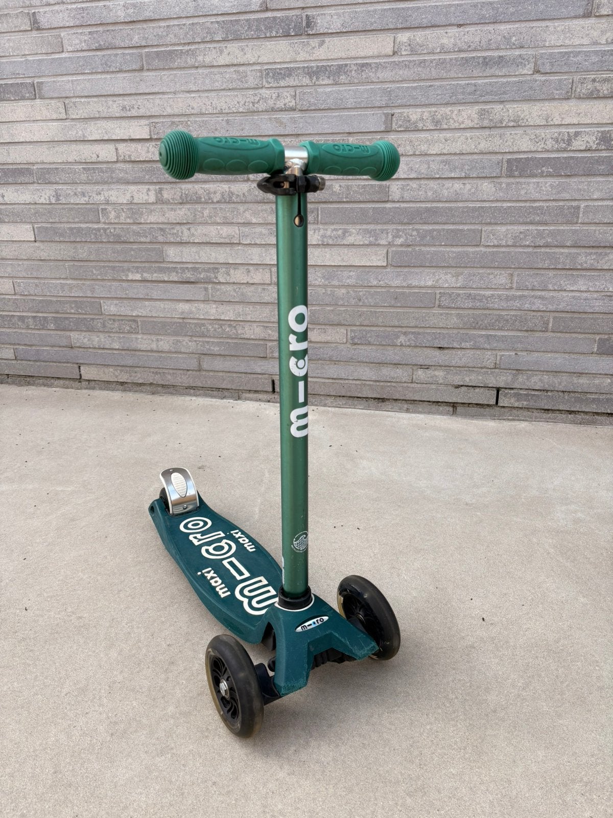 Groene Micro step met lichtgevende wielen, Fietsen en Brommers, Steps, Ophalen of Verzenden, Gebruikt, Gewone step