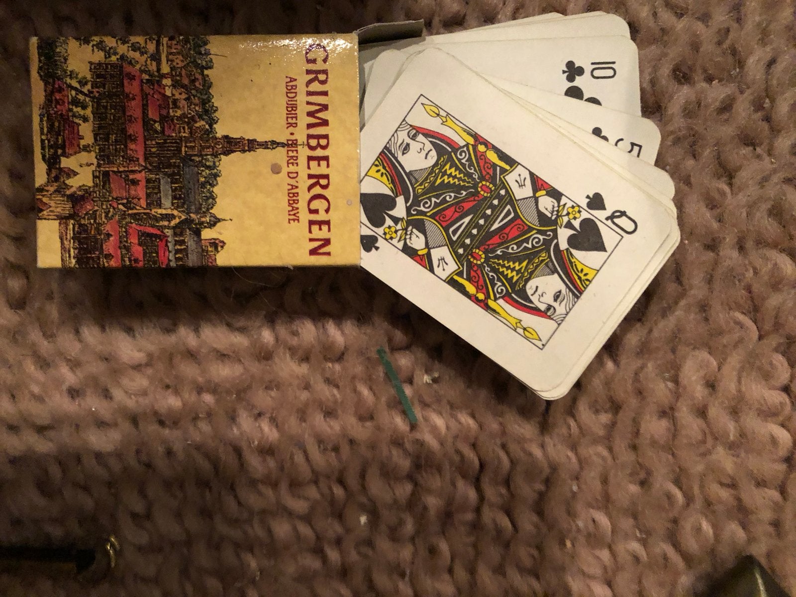 Oud mini kaartspel merk Grimbergen, Verzamelen, Ophalen of Verzenden, Zo goed als nieuw, Merk