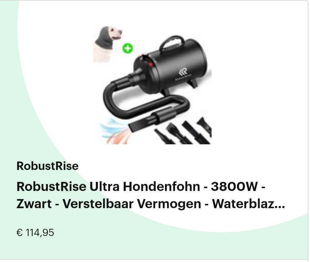 Honden waterblazer, Dieren en Toebehoren, Ophalen, Nieuw