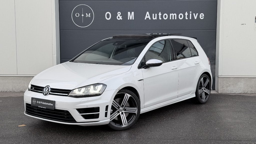 Volkswagen Golf 7R 2.0 TSI 2015 Euro 6b Pano/LED/Lane assist, Auto's, Automaat, 4 cilinders, Wit, Leder