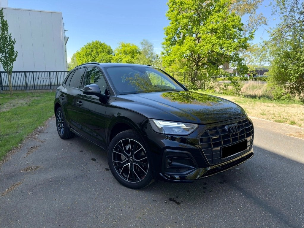 Audi Q5 40TFSI S line | Full Black | Caméra | Attelage, Autos, Cuir, Euro 6, Q5, Noir