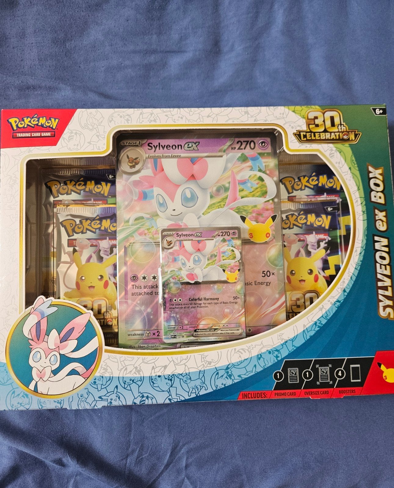 Pokémon 30th celebration sylveon ex box, Ophalen of Verzenden, Nieuw, Boosterbox, Foil