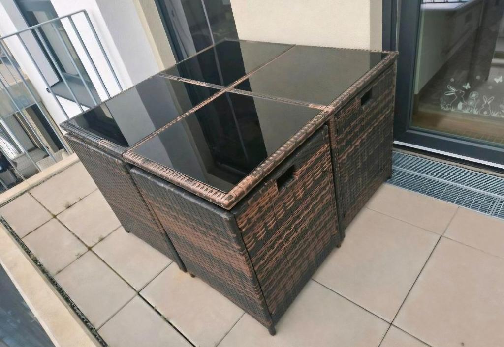 Livraison gratuite! table de jardin + 4 chaises, Jardin & Terrasse, Enlèvement ou Envoi