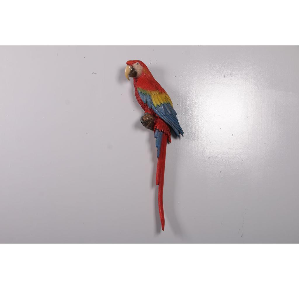Red and Blue Macaw Parrot – Papegaai beeld Hoogte 67 cm, Ophalen, Nieuw
