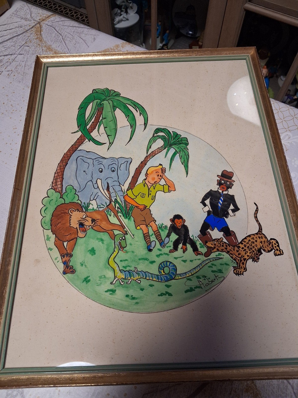tintin cadre, Enlèvement ou Envoi, Utilisé