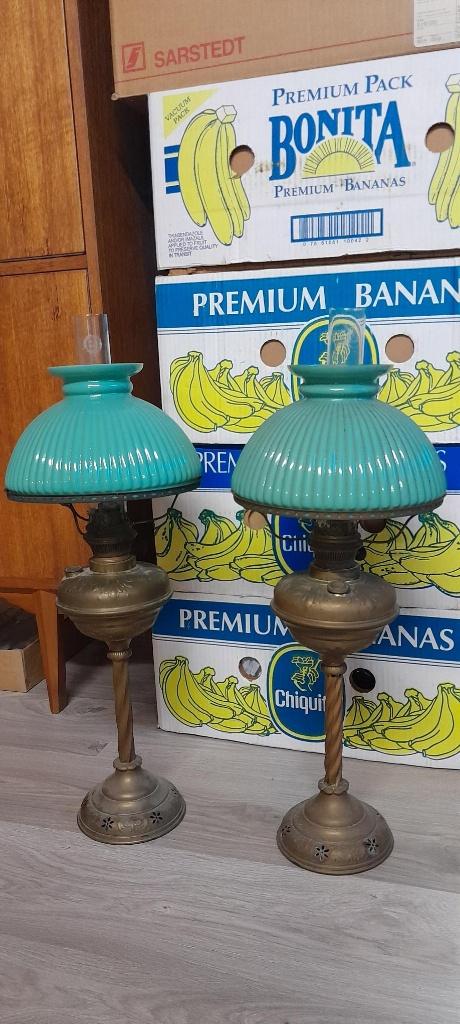 2 oude staande lampen, Antiek en Kunst, Antiek | Verlichting, Ophalen