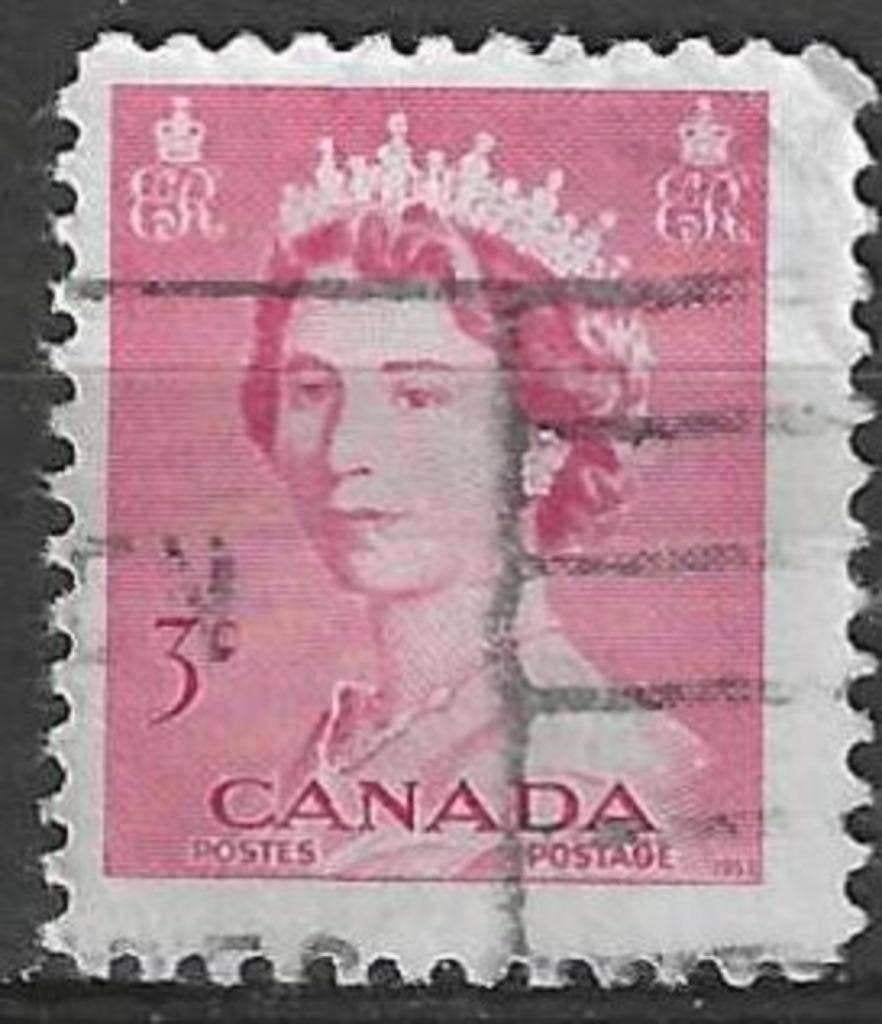 Canada 1953 - Yvert 262 - Reine Elisabeth II (ST), Timbres & Monnaies, Envoi, Affranchi