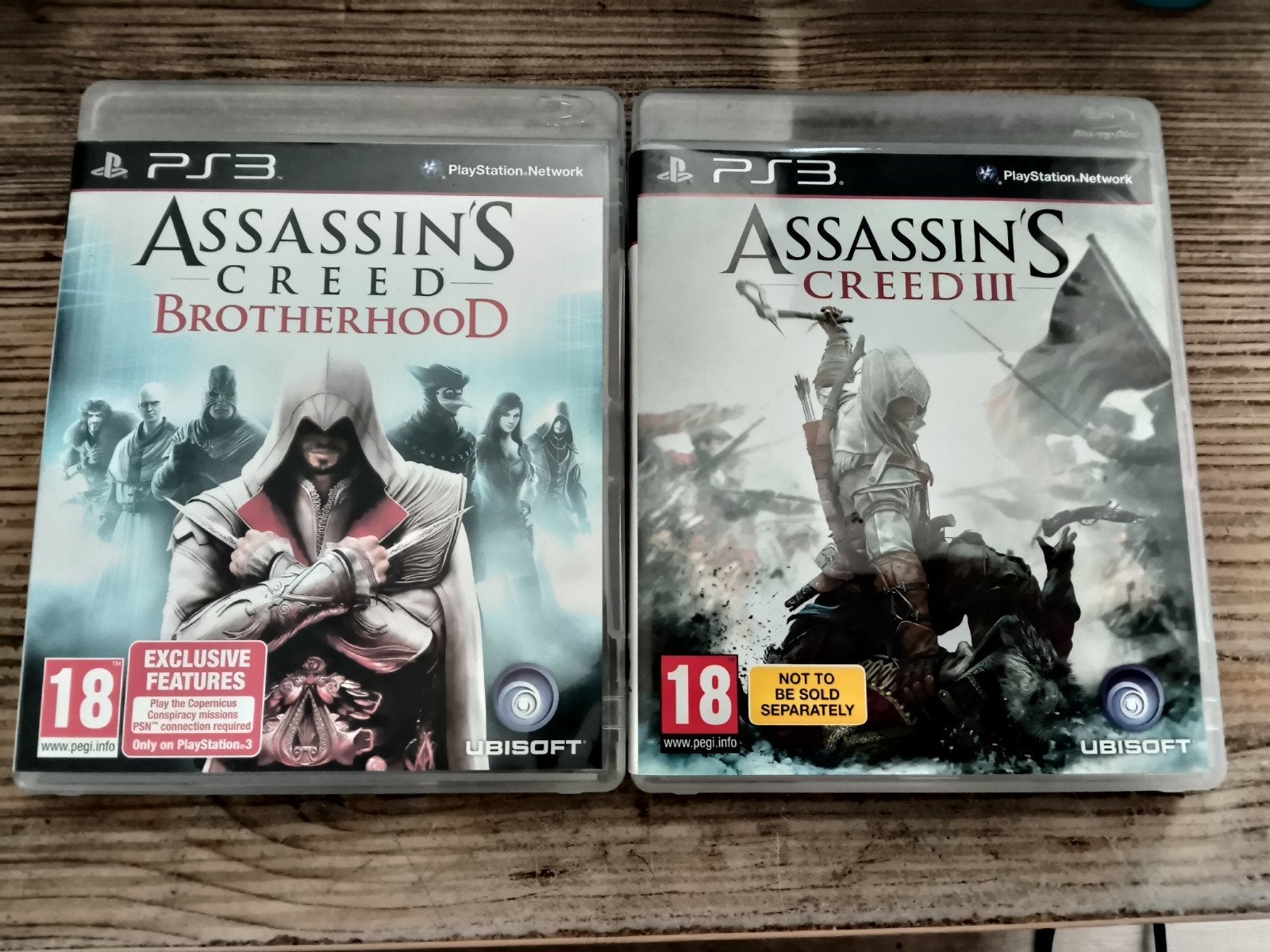 Assassin's Creed III + Assassin's Creed Confrérie - PlayST, Consoles de jeu & Jeux vidéo, Jeux | Sony PlayStation 3, Comme neuf