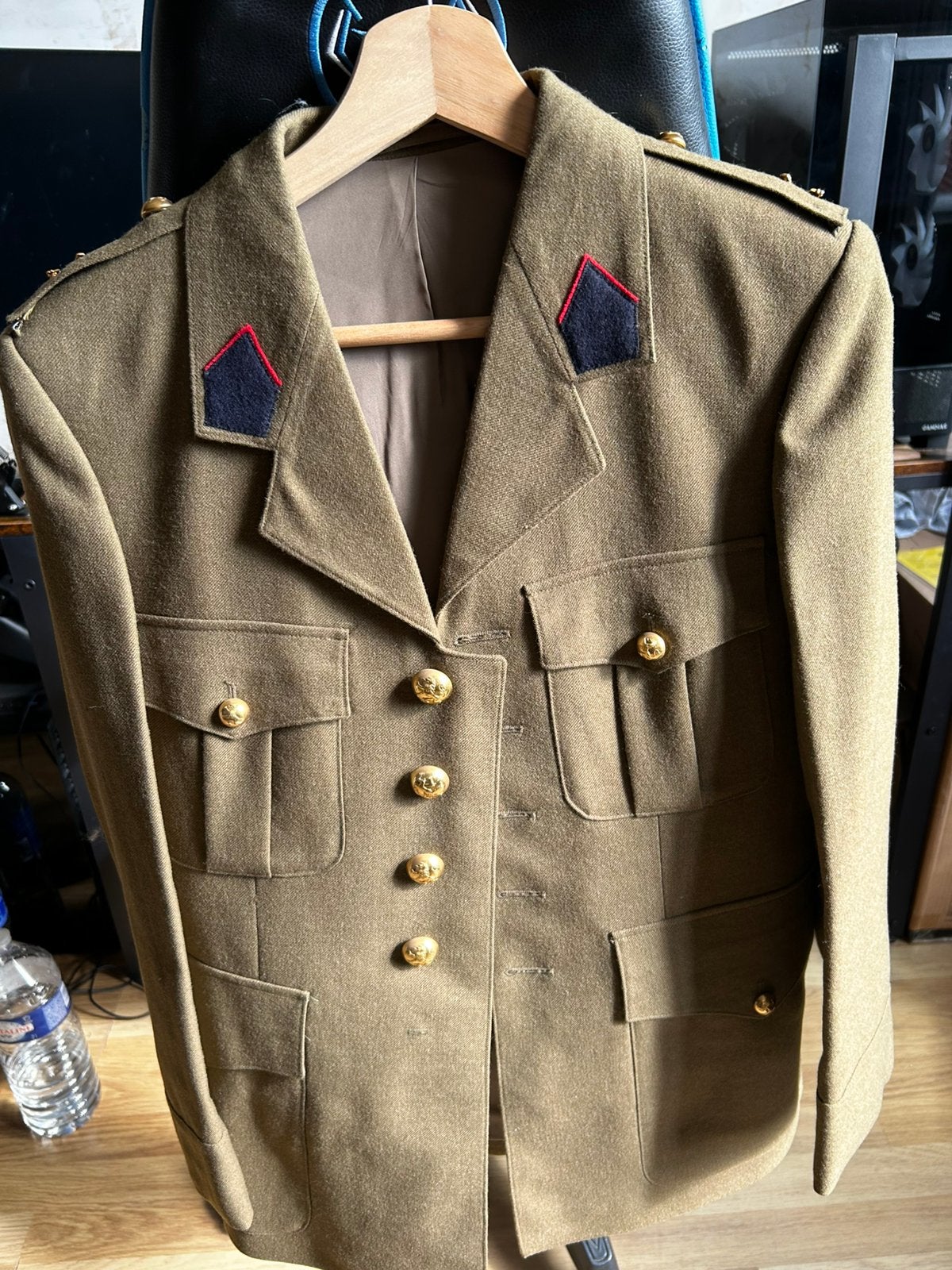 Origineel Belgisch ABL legeruniform 1977 – Artillerie – jas, Ophalen of Verzenden, Zo goed als nieuw, Algemeen