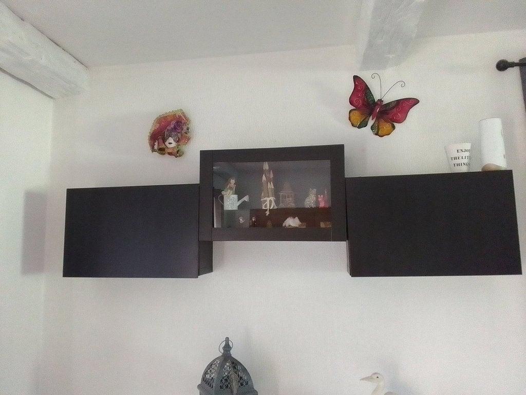 3 armoires rangement Besta IKEA - 1 vitrée, Ophalen