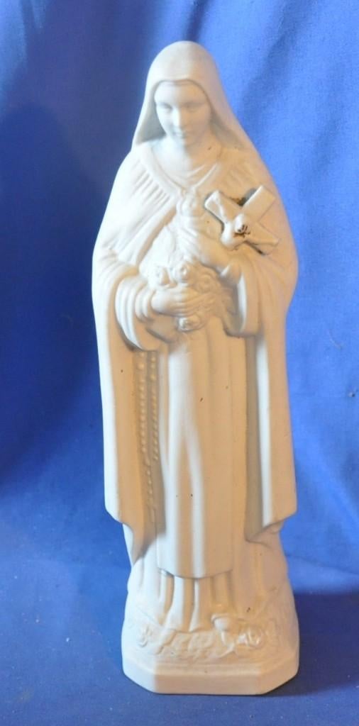 sainte Thérèse en biscuit blanc, Antiquités & Art, Antiquités | Objets religieux, Enlèvement ou Envoi