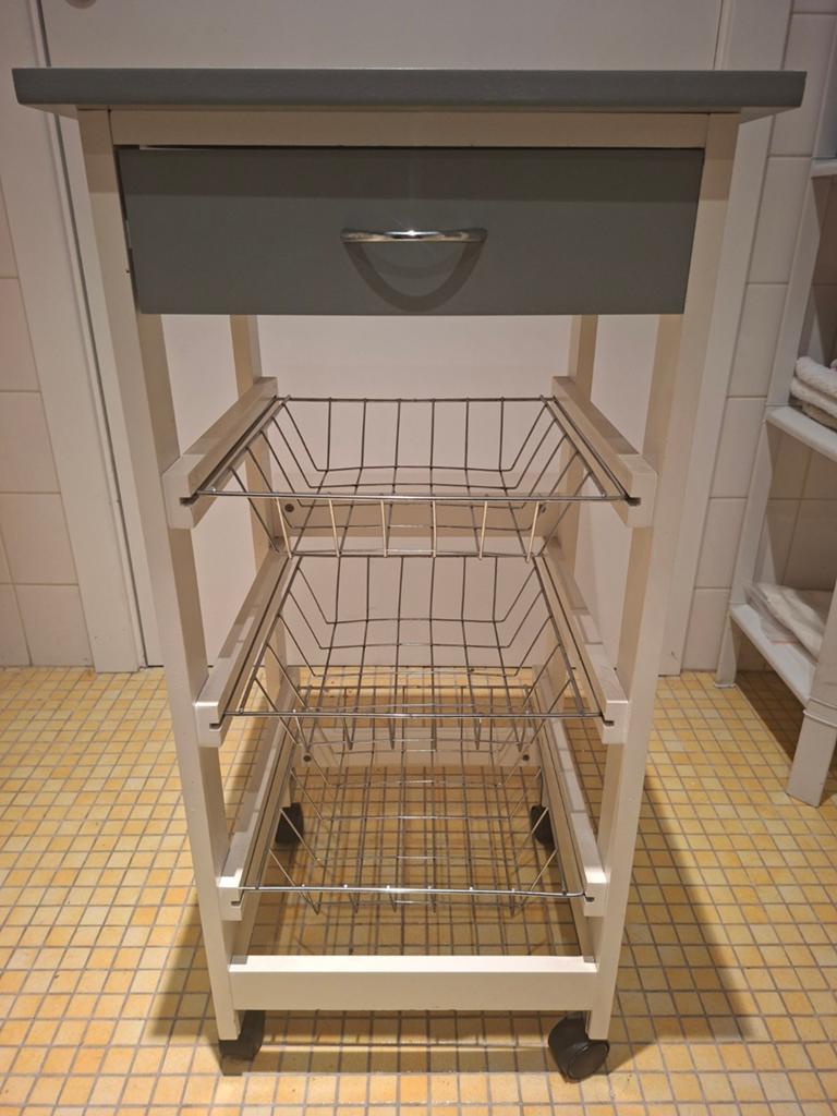 Étagère de cuisine sur roulettes, 25 à 50 cm, Moins de 100 cm, Comme neuf, Enlèvement