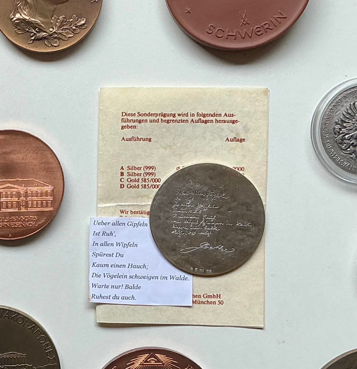 Puur zilveren medaille..., Verzenden, Duitsland, Zilver