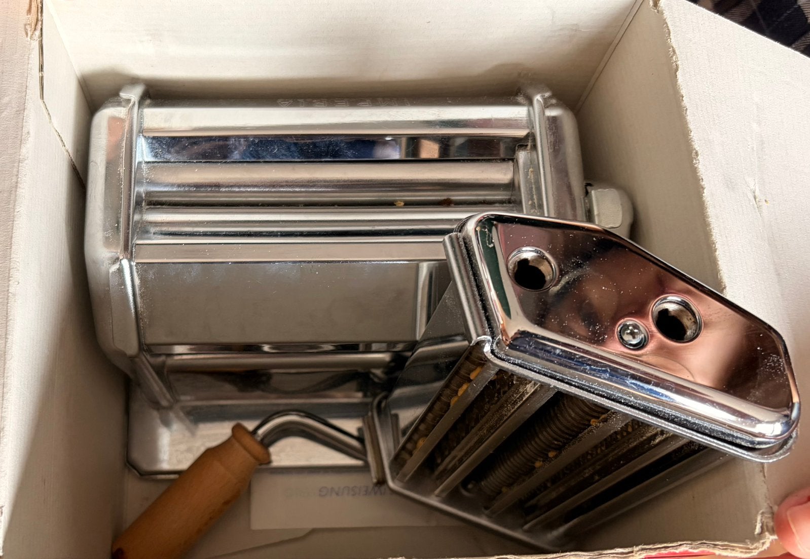 Pasta machine, Zilver, Ophalen of Verzenden, Zo goed als nieuw, Metaal