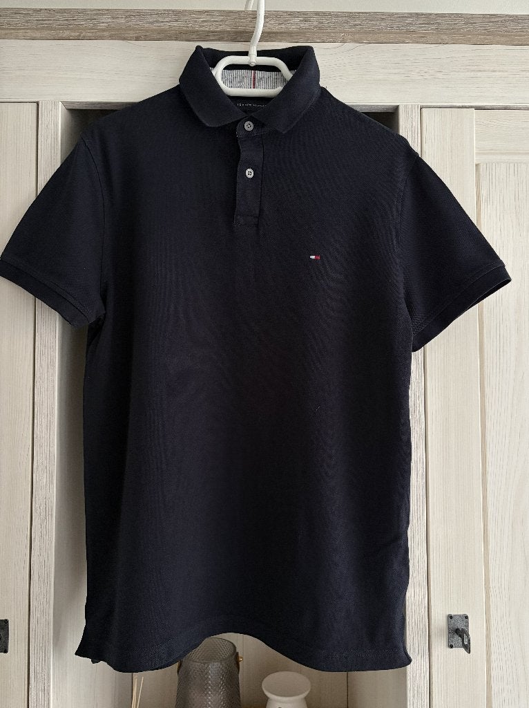 Polo Tommy Hilfiger, maat S, Kleding | Heren, Polo's, Blauw, Ophalen of Verzenden, Zo goed als nieuw, Tommy hilfiger