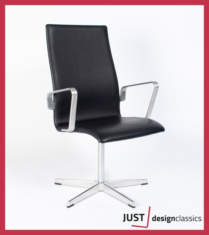 AANBIEDING!!! Oxford Chair Midback Leder (5 beschikbaar), Huis en Inrichting, Ophalen, Zwart