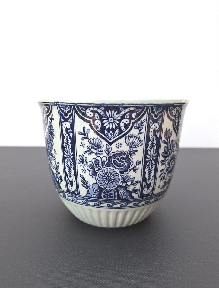 Vintage Delfts bloempotje P. Regout Royal Sphinx Maastricht, Antiek en Kunst, Ophalen of Verzenden