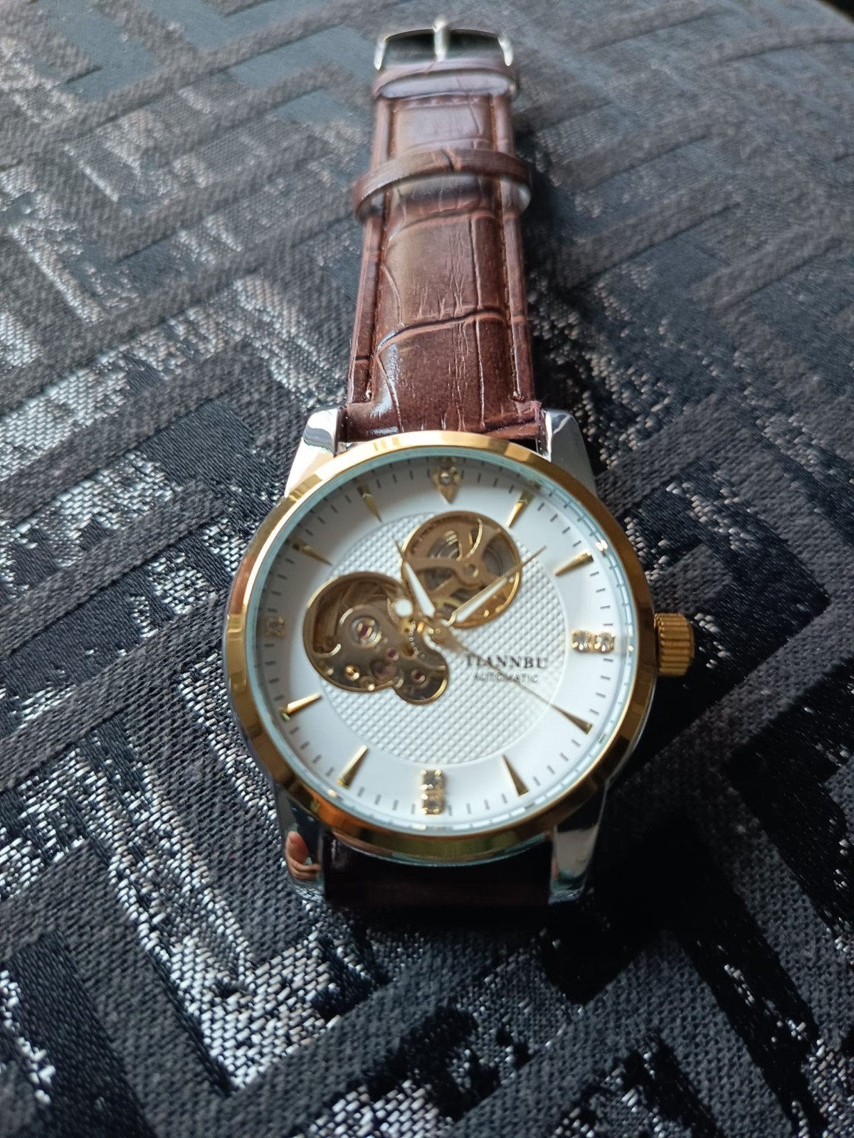 montre automatique hommes, Enlèvement ou Envoi, Neuf, Blanc