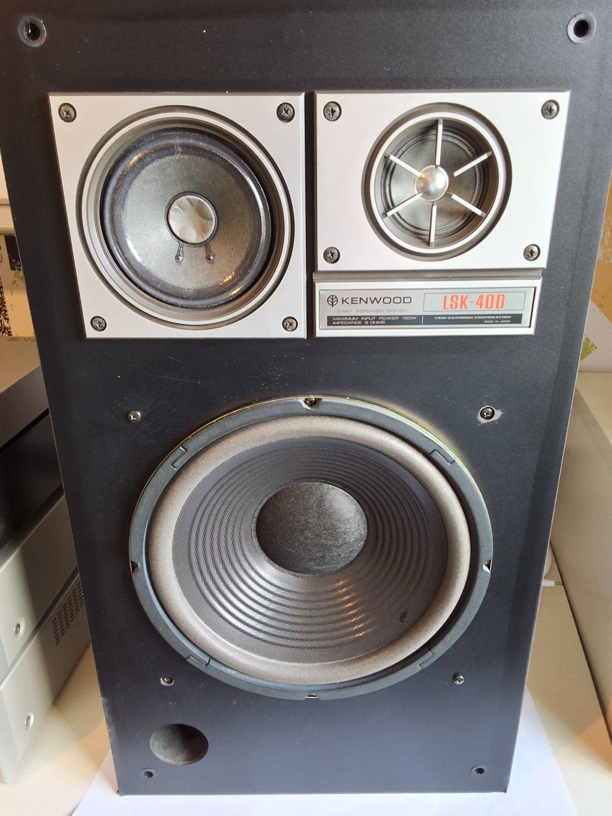 ENCEINTE 3 VOIES KENWOOD LSK-40D, Enlèvement