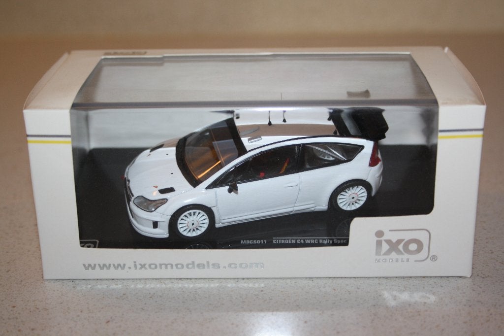 1:43 Citroen C4 WRC rally spec wit., Ophalen of Verzenden, Nieuw, Auto