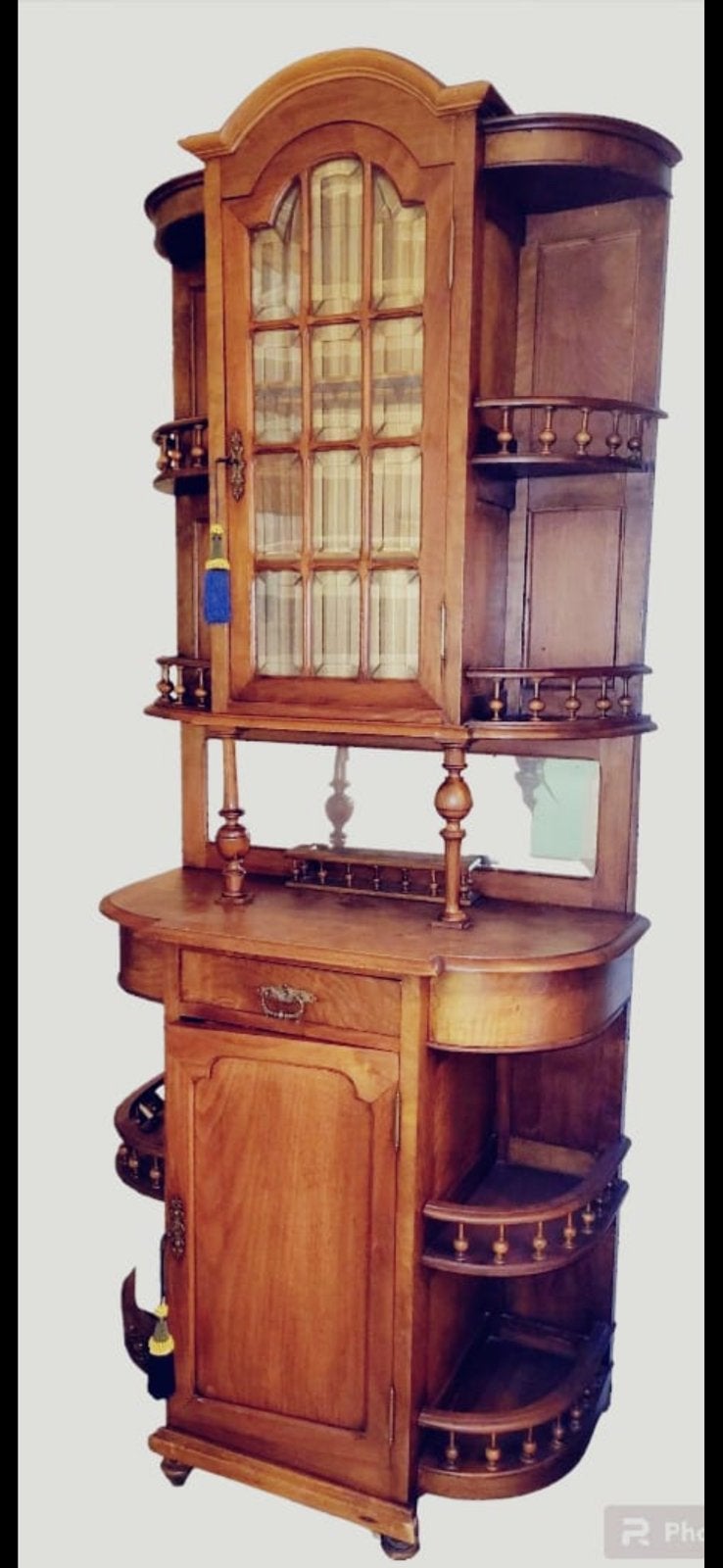 Buffet/vitrine Art Nouveau ancien, Enlèvement