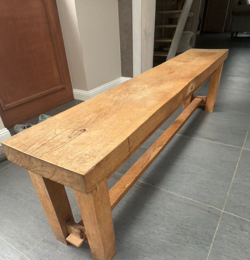Banc en chêne véritable, Maison & Meubles, Chaises, Comme neuf, Une, Enlèvement
