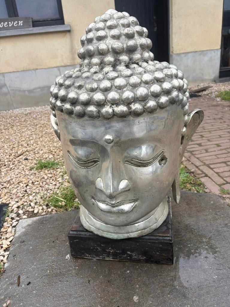 Boedha hoofd uit koper, Ophalen of Verzenden, Gebruikt
