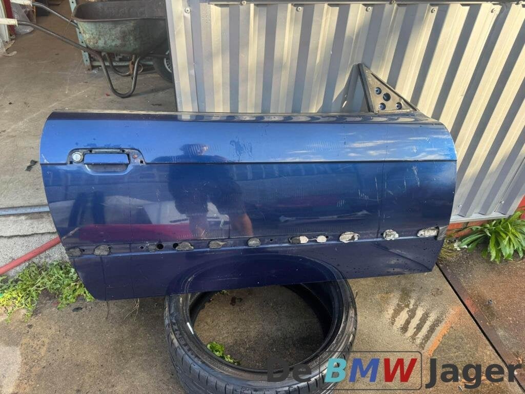 Deur RV blauw BMW 3-serie Cabrio coupe E36 41518132236, Enlèvement ou Envoi, Utilisé, Porte, Avant