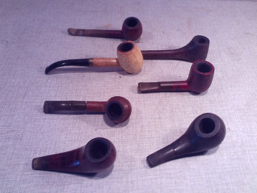 Mooie Partij van 7 Oude Pijpen, Ophalen of Verzenden, Zo goed als nieuw, (Water)pijp