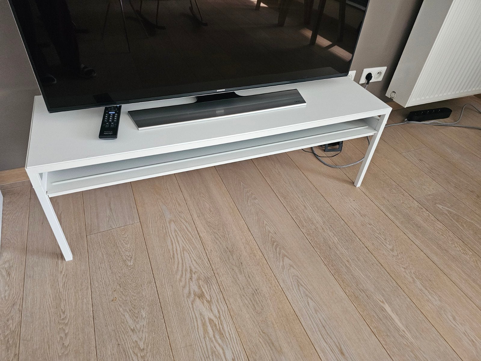 Meuble TV blanc, 25 à 50 cm, Moins de 100 cm, Comme neuf, 100 à 150 cm