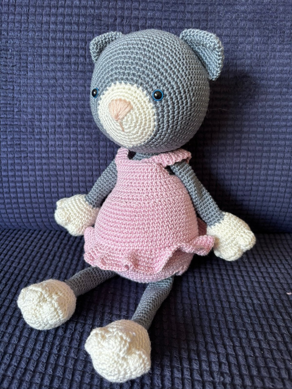 Zelfgehaakte knuffel Poes, Enfants & Bébés, Jouets | Peluches, Enlèvement ou Envoi, Neuf, Fait main