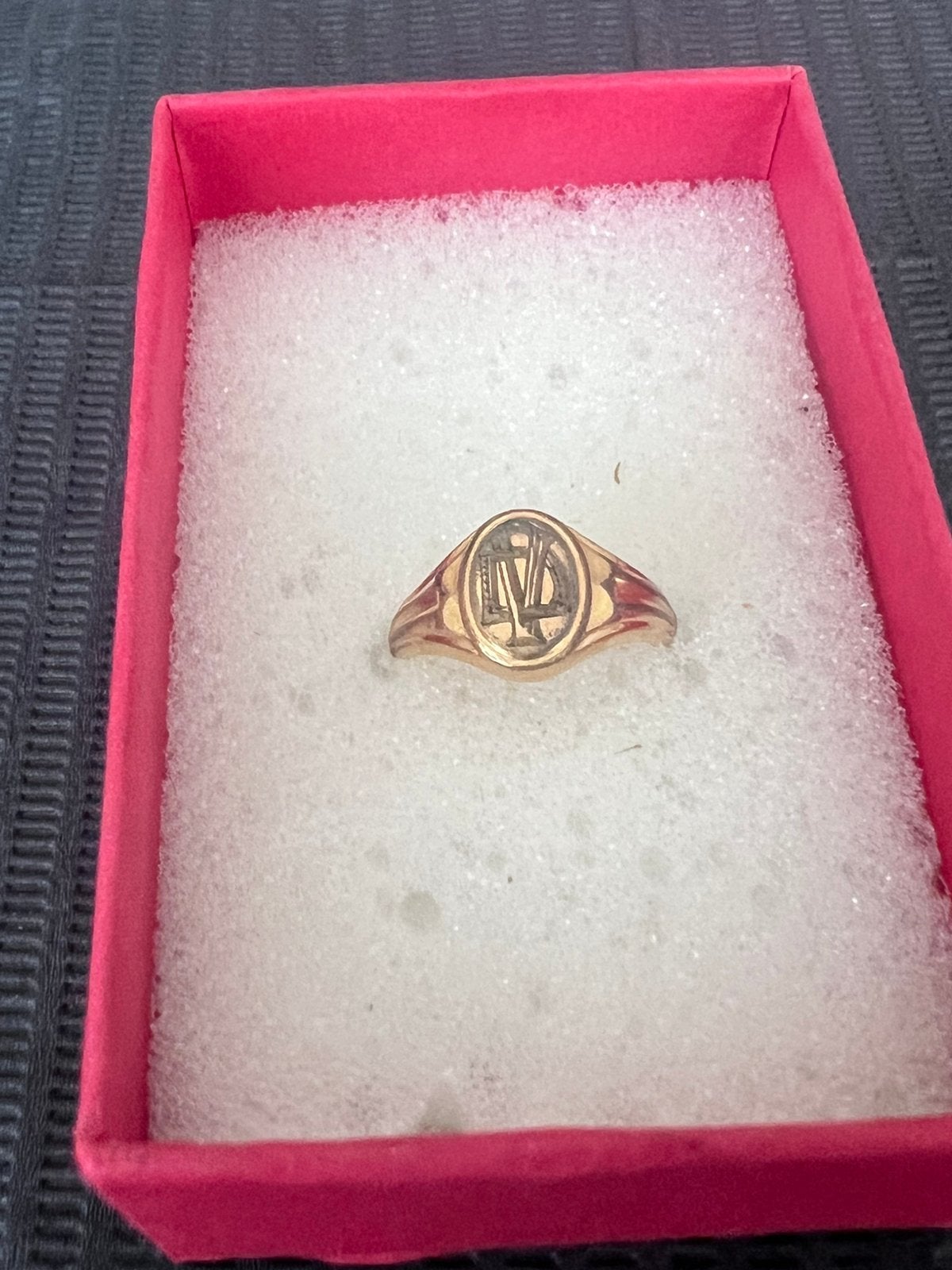 Vintage Goud ring, Ophalen of Verzenden, Zo goed als nieuw, Goud