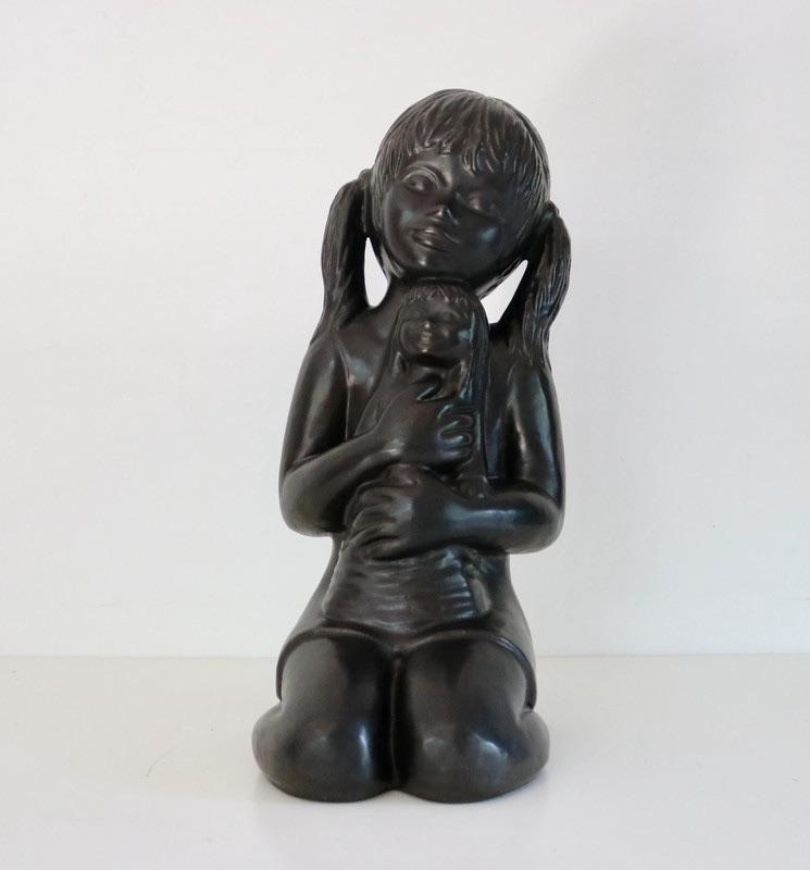Vintage Sculptuur Emiel Laskaris - Beeld - Aardewerk Amphora, Antiek en Kunst, Ophalen of Verzenden, Beeld