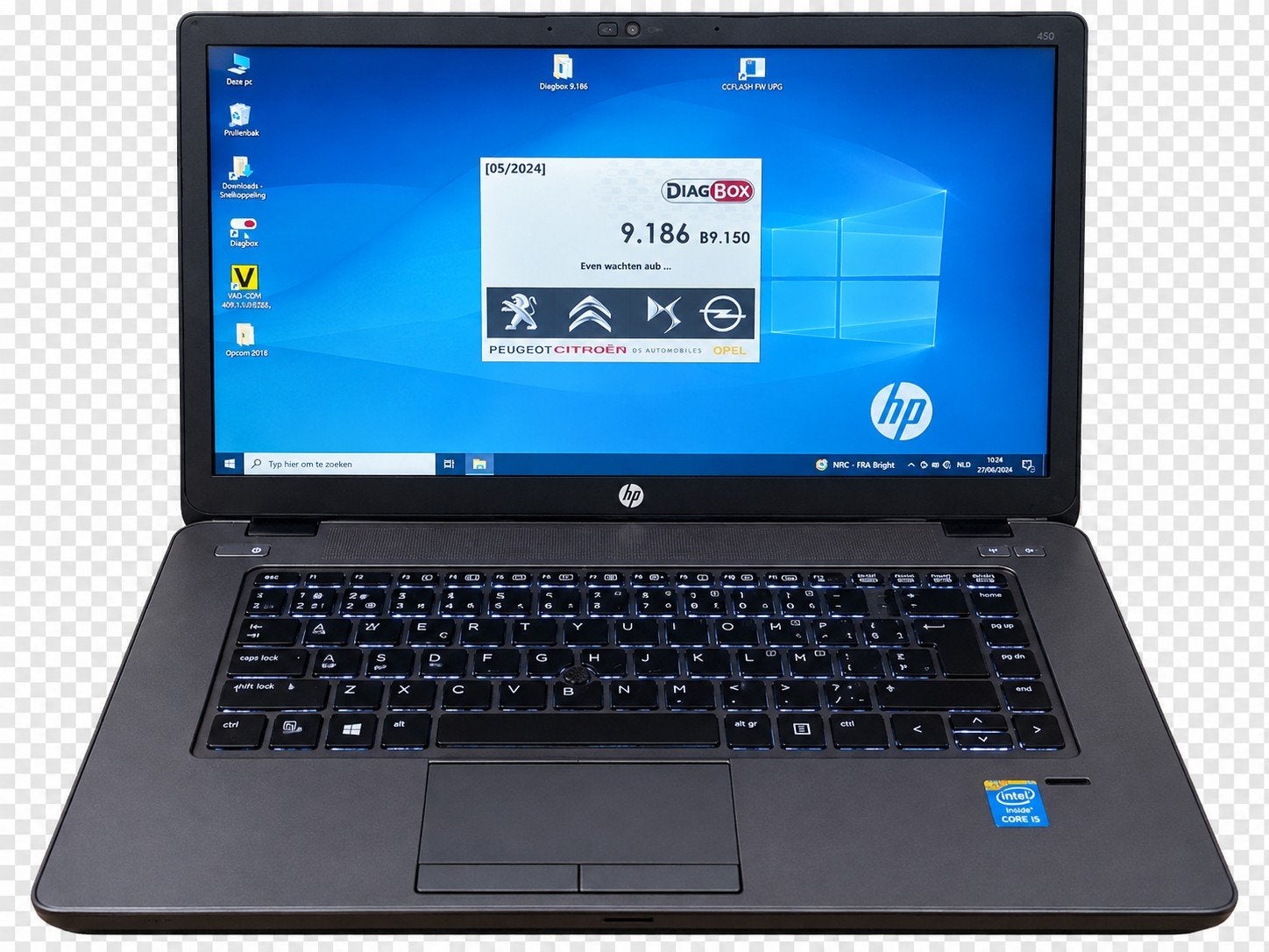 Laptop met diagbox en interface .
Voor alle auto's van de Ps, Enlèvement