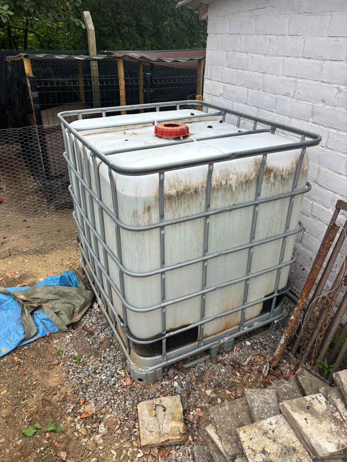 Watervat 1000l, 150 liter of meer, Ophalen, Gebruikt, Kunststof