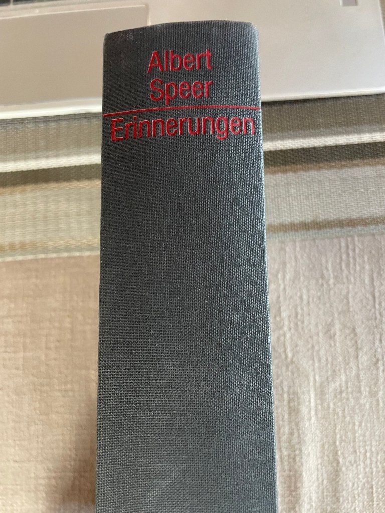 Errinnerungen, Ophalen of Verzenden, Algemeen, Albert Speer, Tweede Wereldoorlog